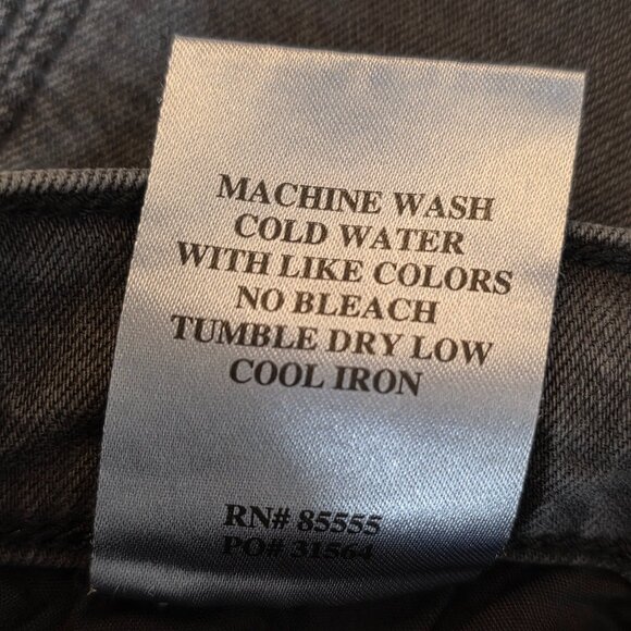 Daze Go Getter Jeans Carpender Distressed High Rise Flare Leg Black Size 26 - Picture 13 of 17